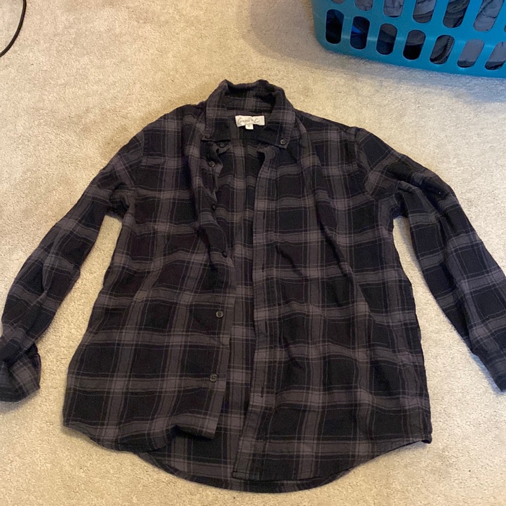 Boys Cotton & Co Flannel Button Up Shirt Size 12